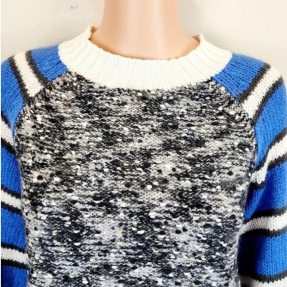 Treasure & Bond Blue Bliss Stripe Long Sleeve Sweater - Picture 4 of 9